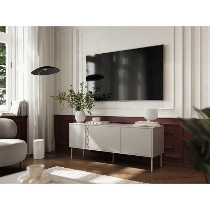 Cama 3D RTV cabinet TRESSE 150x40x55 cashmere matt - TV cabinets made of furniture boardSTV-ZPM<<<TV