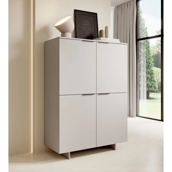 Cama 4D chest of drawers ALMA 100x41.5xH145 cashmere - Chests of drawers made of furniture