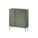 Cama 4D chest of drawers TRESSE 100x40x110 matte green - Chests of drawers made of furniture