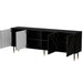 Cama 4D MOUNTAIN chest of drawers 204x40x72 black + gold - Chests of drawers made of furniture