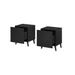 Cama bedside cabinet NOVA 44x40x52 mat black - Bedside tables made of furniture boardSZN-PME<<<Bedside