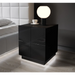 Cama bedside table REJA black gloss/black gloss - Bedside tables made of furniture boardSZN-PME<<<Bedside