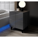 Cama bedside table REJA graphite grey gloss/graphite grey gloss - Bedside tables made of furniture