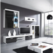Cama bookcase SAMBA white/black gloss - Wooden shelvesRGA-DRE<<<ShelvesRGA<<<ActionPL