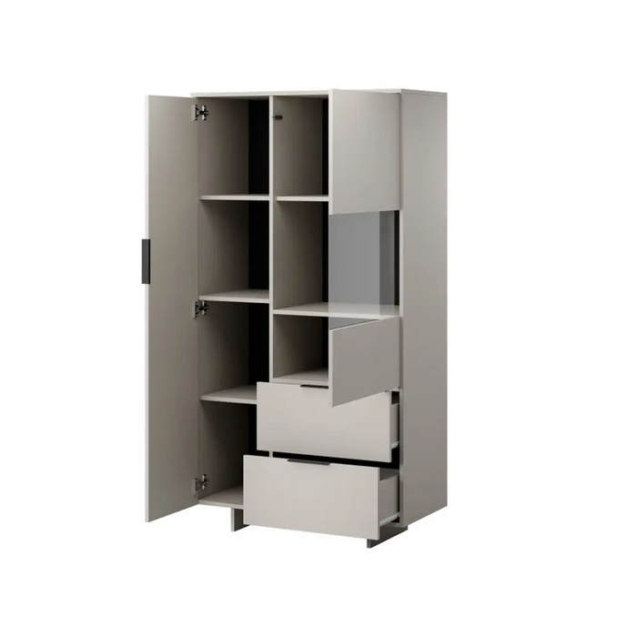 Cama Cabinet ALMA 90x41.5xH170 cashmere - Buffets and display cabinets on a wooden baseBIW-PDR<<<Buffets and shop