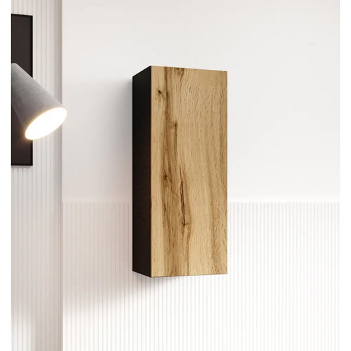 Cama cabinet VIGO ’90’’ full 90/35/32 black/wotan oak - Wooden shelvesRGA-DRE<<<ShelvesRGA<<<ActionPL