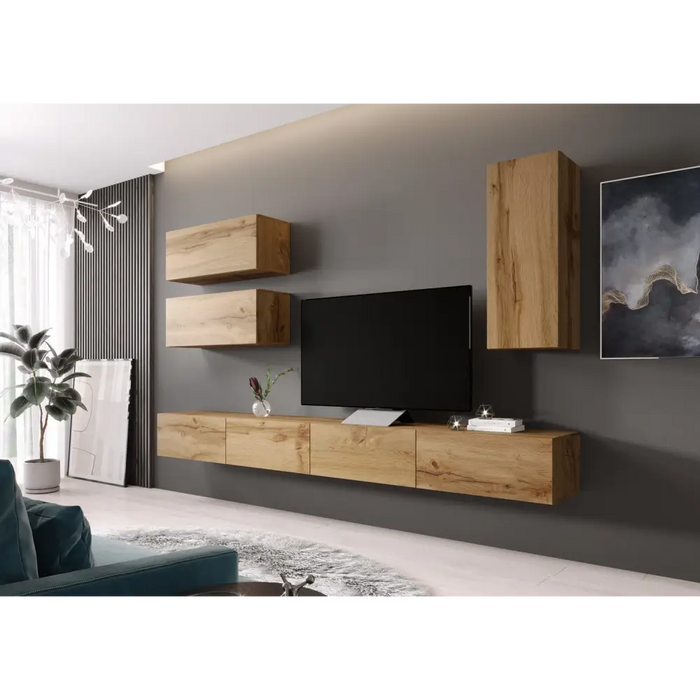 Cama Cabinet VIGO ’90’’ full 90/35/32 wotan oak - Wooden shelvesRGA-DRE<<<ShelvesRGA<<<ActionPL
