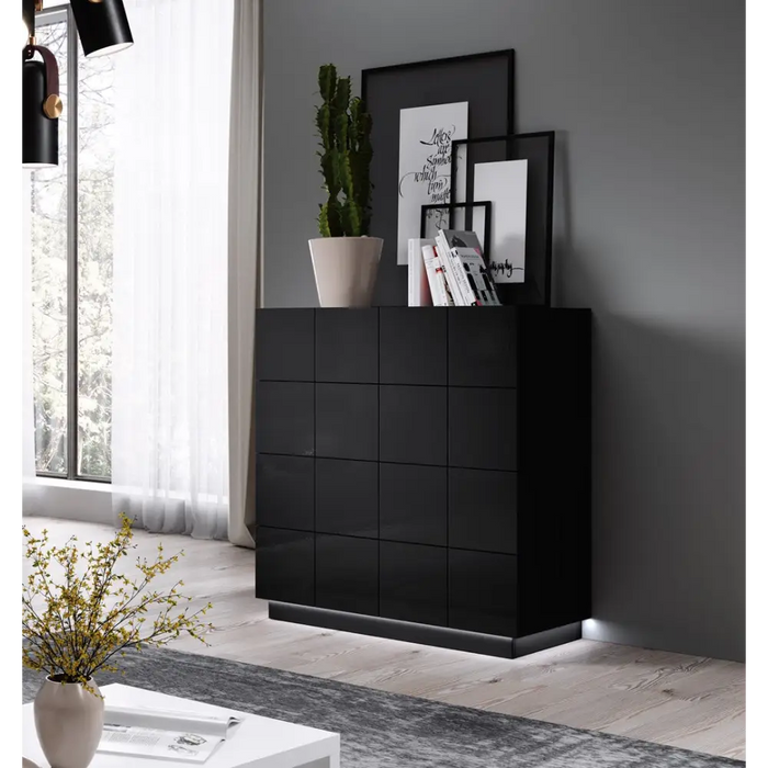 Cama chest of drawers 4D REJA black gloss/black gloss - Chests of drawers made of furniture