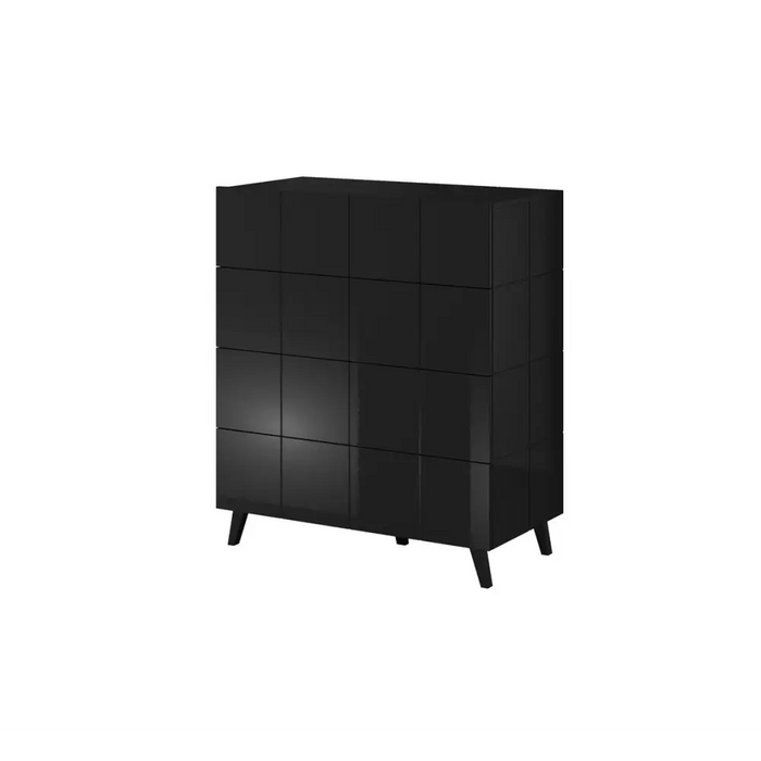 Cama chest of drawers 4D REJA black gloss/black gloss - Chests of drawers made of furniture