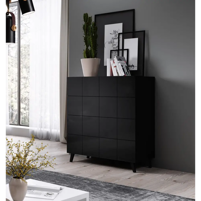 Cama chest of drawers 4D REJA black gloss/black gloss - Chests of drawers made of furniture