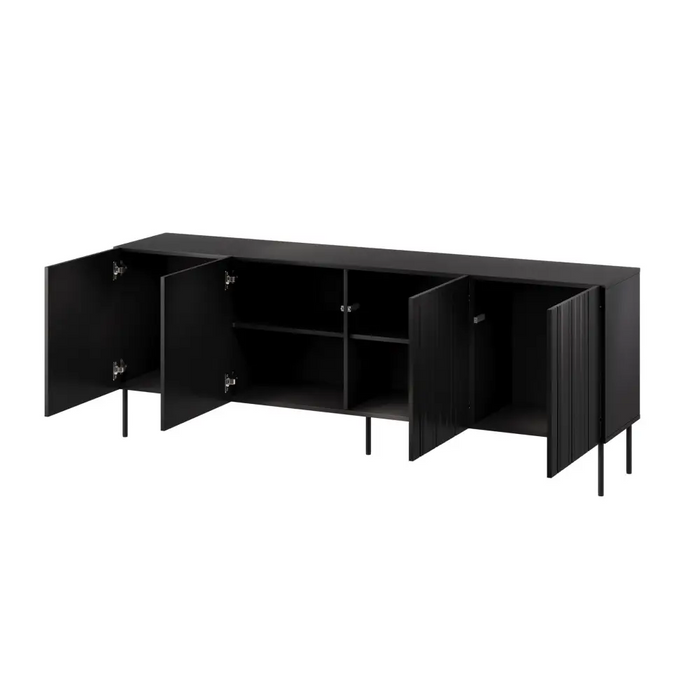 Cama Chest of drawers ISLA 200x40x75 matte black - Chests of drawers made of furniture