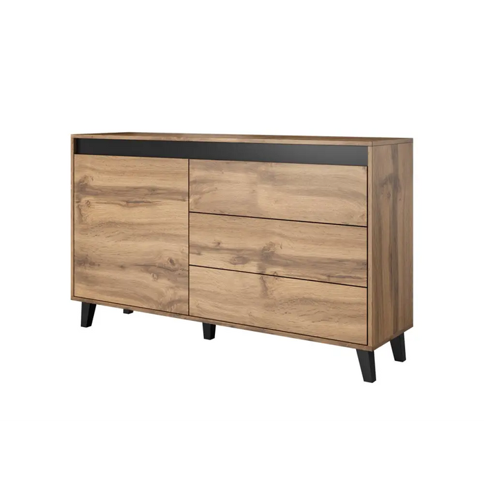 Cama chest of drawers NORD wotan oak/antracite - Chests of drawers on a wooden baseKOY-DRP<<<ChestsKOY<<<ActionPL