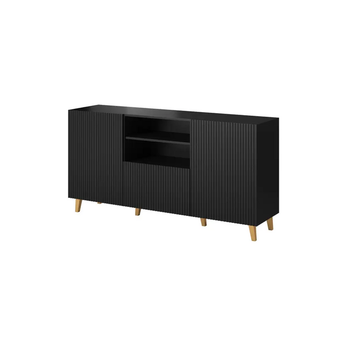 Cama Commode PAFOS 150x42x82 Black matt - Chests of drawers made of furniture boardKOY-ZPM<<<ChestsKOY<<<ActionPL