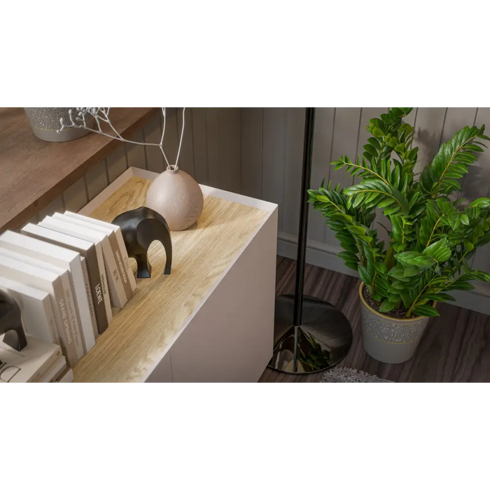 Cama FELLINI chest of drawers 150x40x70 cashmere + oiled oak top - Chests of drawers made of furniture