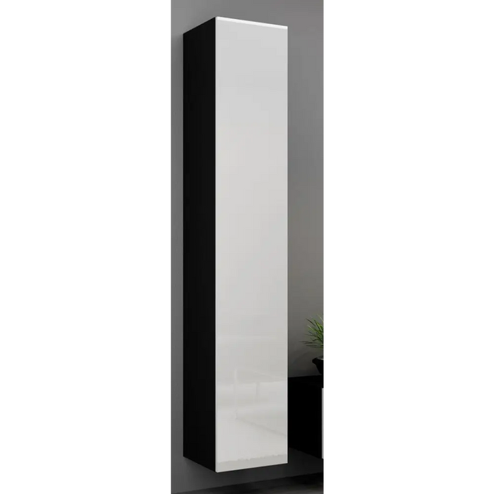 Cama Full cabinet VIGO ’180’ 180/40/30 white/black gloss - Wooden shelvesRGA-DRE<<<ShelvesRGA<<<ActionPL