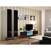 Cama Full cabinet VIGO ’180’ 180/40/30 white/black gloss - Wooden shelvesRGA-DRE<<<ShelvesRGA<<<ActionPL