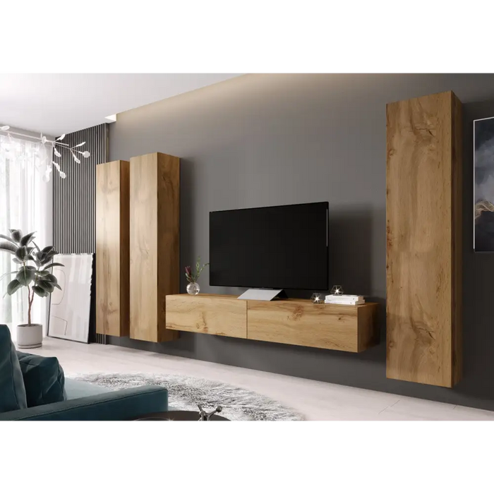 Cama Full cabinet VIGO ’180’ 180/40/30 wotan oak - Wooden shelvesRGA-DRE<<<ShelvesRGA<<<ActionPL