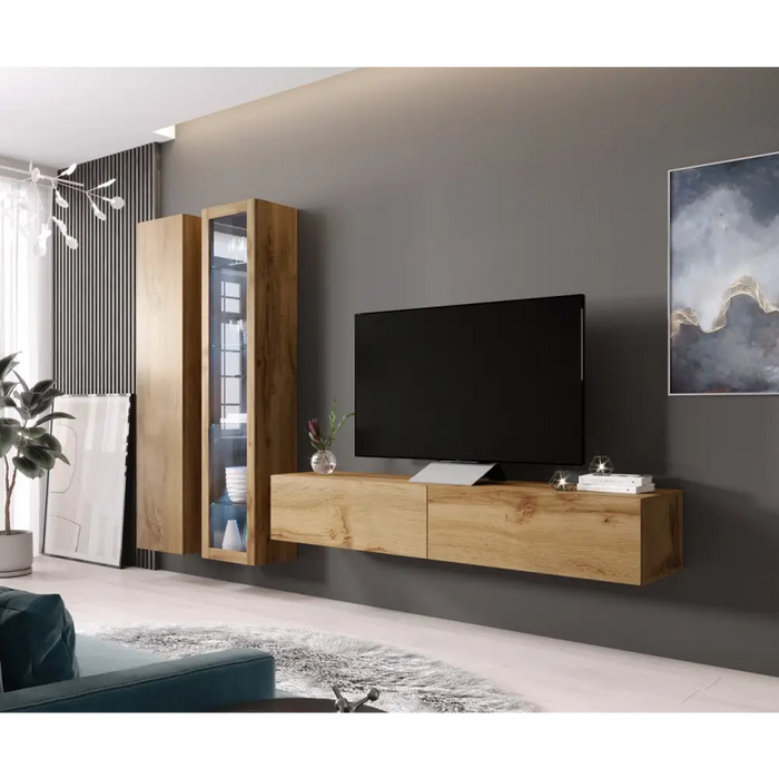 Cama Full cabinet VIGO ’180’ 180/40/30 wotan oak - Wooden shelvesRGA-DRE<<<ShelvesRGA<<<ActionPL