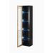 Cama glass-case VIGO ’180’ 180/40/30 black/wotan oak - Buffets and display cabinets on a wooden baseBIW-PDR<<<Buffets