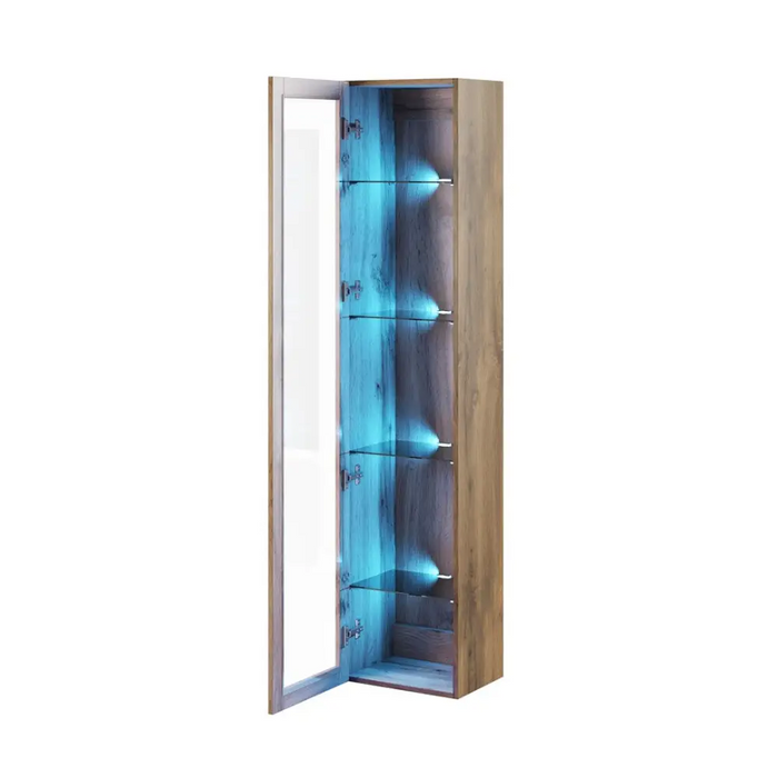 Cama Glass-case VIGO ’180’ 180/40/30 wotan oak - Buffets and display cabinets on a wooden baseBIW-PDR<<<Buffets