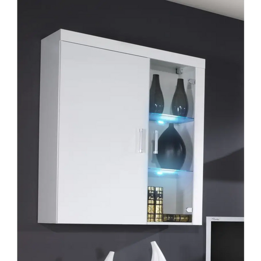 Cama hanging display cabinet SAMBA white/white gloss - Buffets and display cabinets on a wooden baseBIW-PDR<<<Buffets