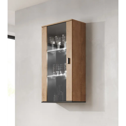 Cama hanging display cabinet SOHO lefkas oak/black - Buffets and display cabinets on a wooden baseBIW-PDR<<<Buffets