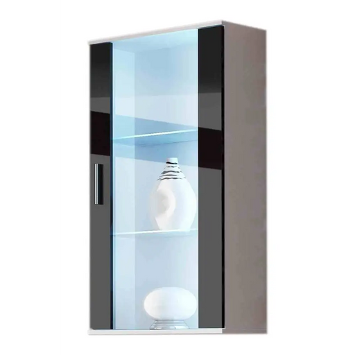Cama hanging display cabinet SOHO white/black gloss - Buffets and display cabinets on a wooden baseBIW-PDR<<<Buffets