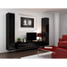 Cama Living room cabinet set VIGO 4 black/black gloss - Modern wall unitsMES-NOW<<<Wall UnitsMES<<<ActionPL