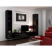 Cama Living room cabinet set VIGO 5 black/black gloss - Modern wall unitsMES-NOW<<<Wall UnitsMES<<<ActionPL