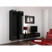 Cama Living room cabinet set VIGO 9 black/black gloss - Modern wall unitsMES-NOW<<<Wall UnitsMES<<<ActionPL
