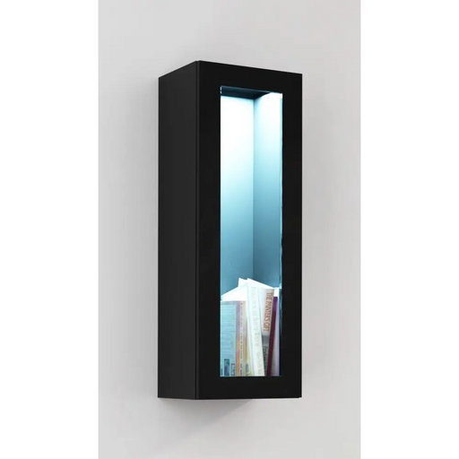 Cama Living room cabinet set VIGO NEW 11 black/black gloss - Modern wall unitsMES-NOW<<<Wall UnitsMES<<<ActionPL