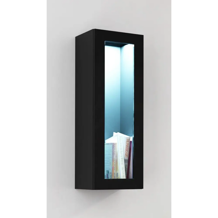 Cama Living room cabinet set VIGO NEW 11 black/black gloss - Modern wall unitsMES-NOW<<<Wall UnitsMES<<<ActionPL