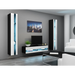 Cama Living room cabinet set VIGO NEW 12 black/white gloss - Modern wall unitsMES-NOW<<<Wall UnitsMES<<<ActionPL
