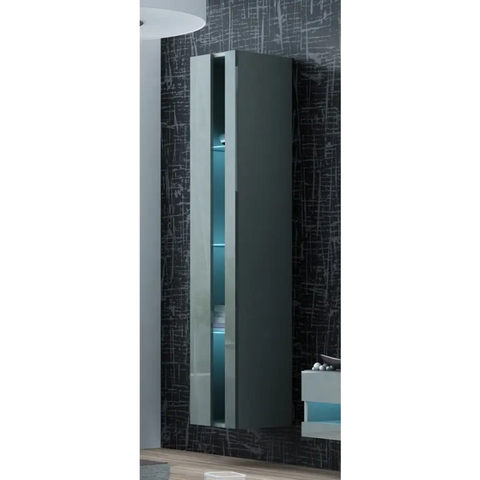 Cama Living room cabinet set VIGO NEW 12 grey/grey gloss - Modern wall unitsMES-NOW<<<Wall UnitsMES<<<ActionPL