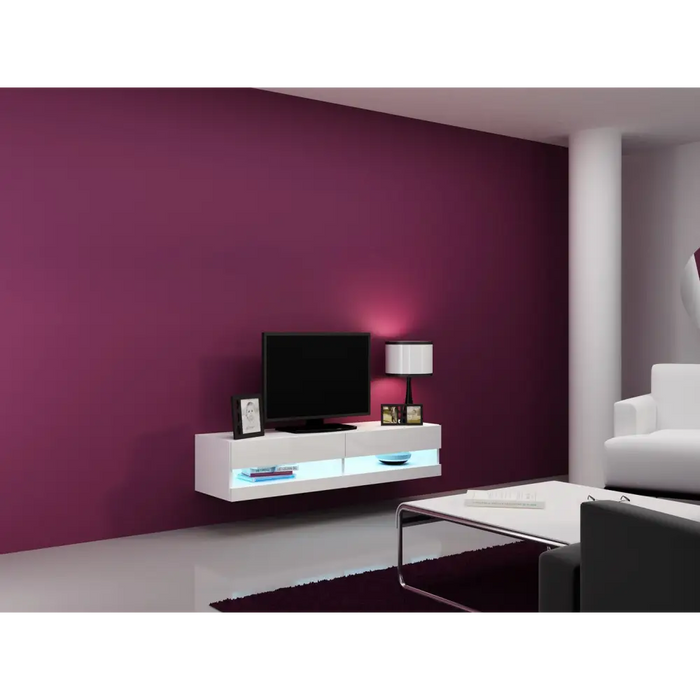 Cama Living room cabinet set VIGO NEW 13 white/white gloss - Modern wall unitsMES-NOW<<<Wall UnitsMES<<<ActionPL