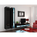 Cama Living room cabinet set VIGO NEW 5 black/black gloss - Modern wall unitsMES-NOW<<<Wall UnitsMES<<<ActionPL