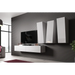 Cama Living room cabinet set VIGO SLANT 1 white/white gloss - Modern wall unitsMES-NOW<<<Wall UnitsMES<<<ActionPL