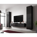 Cama Living room cabinet set VIGO SLANT 2 black/black gloss - Modern wall unitsMES-NOW<<<Wall UnitsMES<<<ActionPL