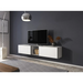 Cama living room furniture set ROCO 10 (2xRO3 + RO6) white/black/white - Modern wall unitsMES-NOW<<<Wall