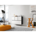 Cama living room furniture set ROCO 13 (RO1 + 3xRO5) black/black/white - Modern wall unitsMES-NOW<<<Wall