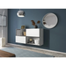Cama living room furniture set ROCO 15 (RO4 + 2xRO3 + 2xRO6) white/black/white - Modern wall unitsMES-NOW<<<Wall