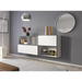 Cama living room furniture set ROCO 16 (RO1 + RO2 + RO3 + RO4) black/white/black - Modern wall unitsMES-NOW<<<Wall