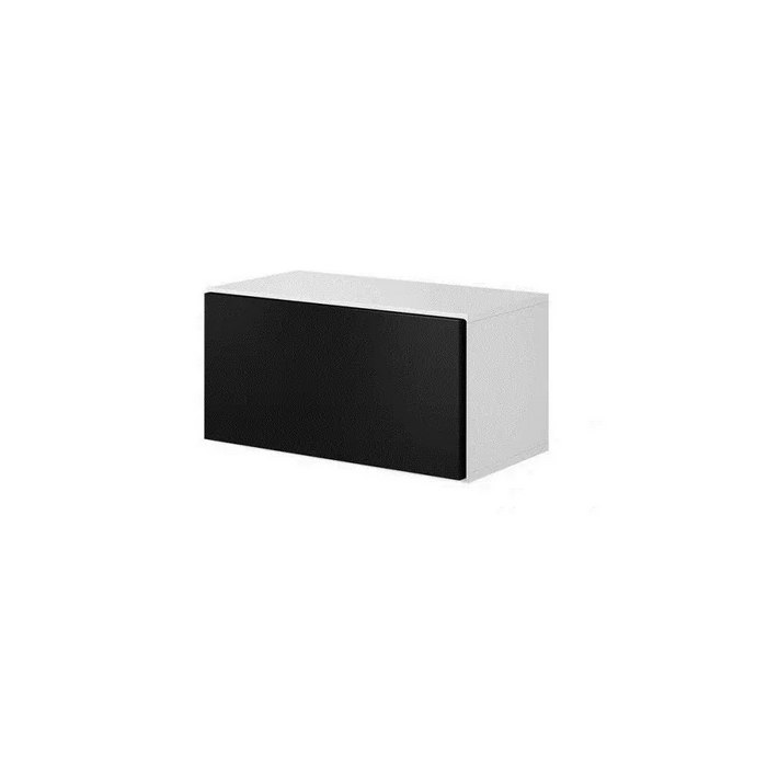 Cama living room furniture set ROCO 16 (RO1 + RO2 + RO3 + RO4) white/white/black - Modern wall unitsMES-NOW<<<Wall