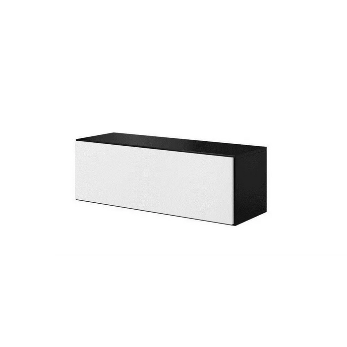 Cama living room furniture set ROCO 16 (RO1 + RO2 + RO3 + RO4) black/black/white - Modern wall unitsMES-NOW<<<Wall