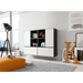 Cama living room furniture set ROCO 19 (4xRO3 + 4xRO6) black/black/white - Modern wall unitsMES-NOW<<<Wall