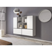 Cama living room furniture set ROCO 19 (4xRO3 + 4xRO6) white/black/white - Modern wall unitsMES-NOW<<<Wall