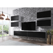 Cama living room furniture set ROCO 2 (2xRO1 + 4xRO3) white/white/black - Modern wall unitsMES-NOW<<<Wall