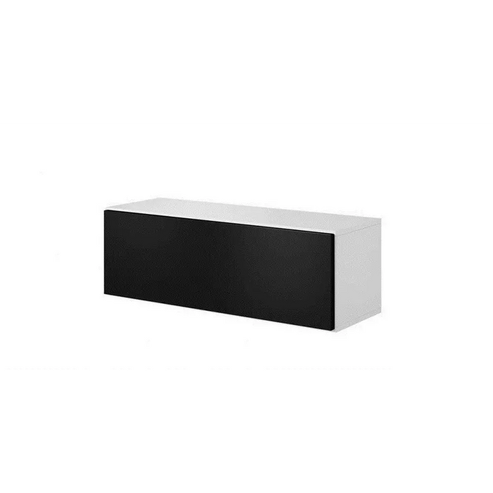 Cama living room furniture set ROCO 3 (2xRO3 + 2xRO4 + 2xRO1) white/white/black - Modern wall unitsMES-NOW<<<Wall