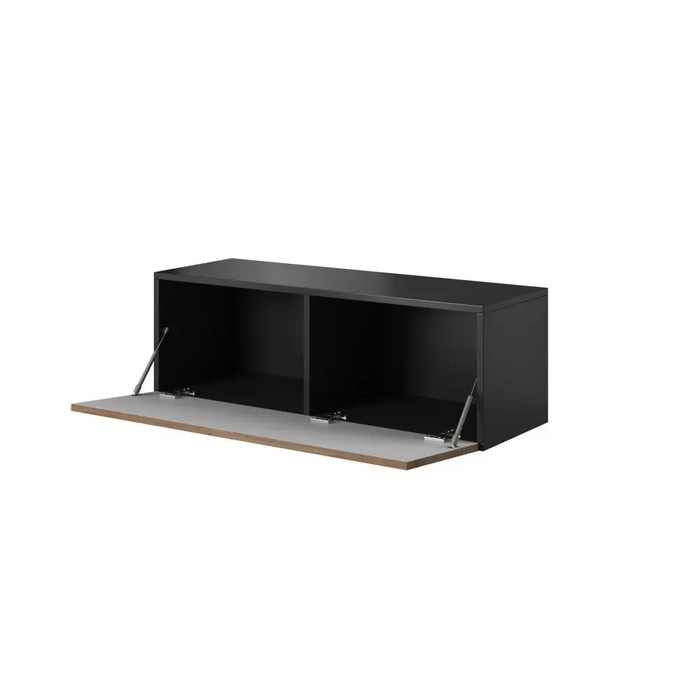 Cama living room furniture set ROCO 3 (2xRO3 + 2xRO4 + 2xRO1) white/black/white - Modern wall unitsMES-NOW<<<Wall