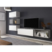 Cama living room furniture set ROCO 4 (RO1 + 2xRO3 + 2xRO4) white/black/white - Modern wall unitsMES-NOW<<<Wall